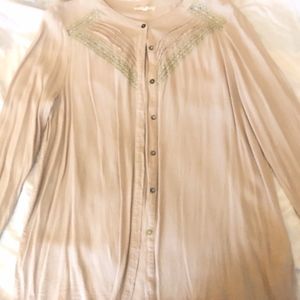 Mystery Long Sleeve Polyester Blouse